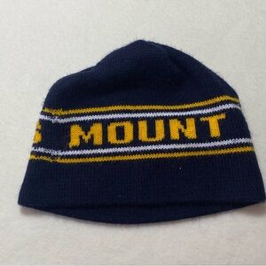 Mount St. Mary’s Knitted Beanie Hat Blue Saint Cap America Made In‎ The USA